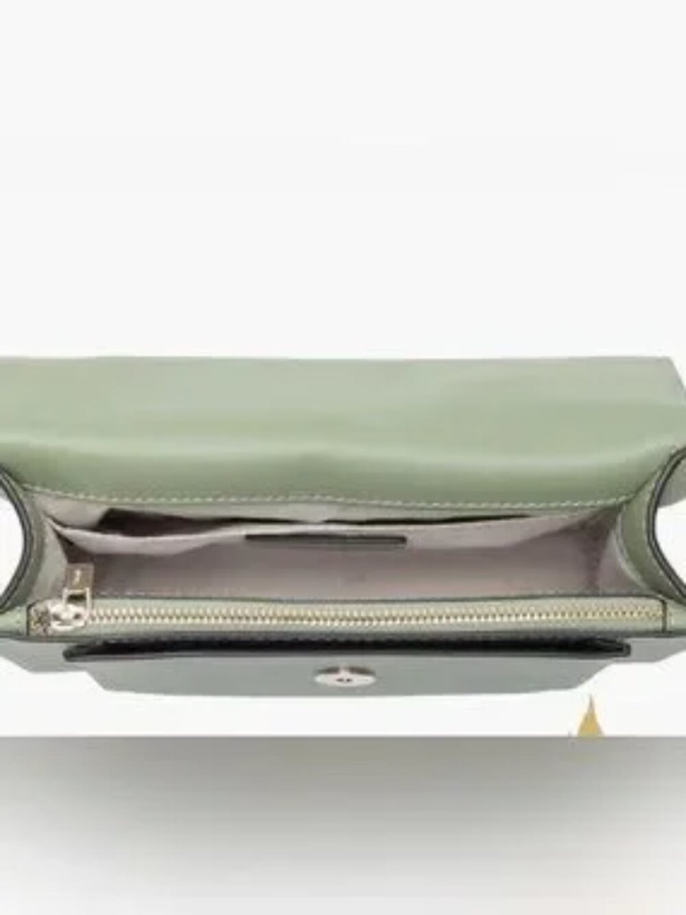 KATE SPADE 'REMI' MINT GREEN LEATHER CROSSBODY WITH GOLD CHAIN NWOT - Picture 6 of 7
